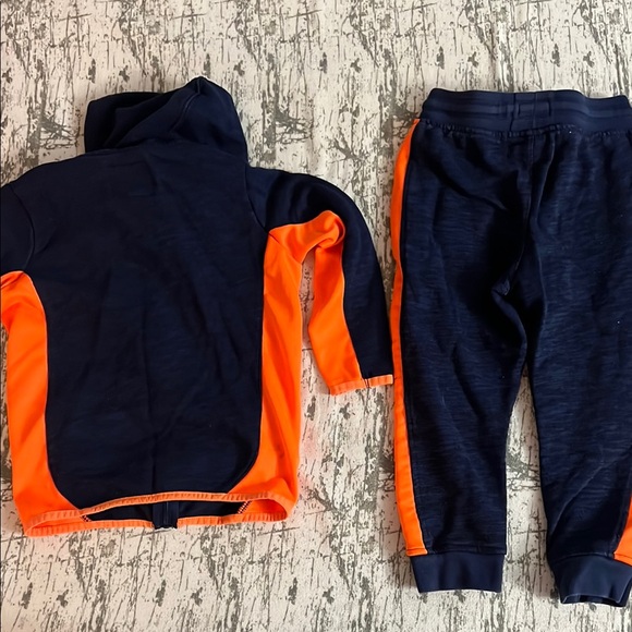 Kids Navy and Orange Tracksuit Set - Picture 4 of 4